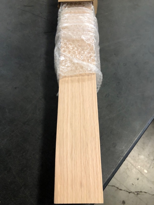 Photo 1 of 300N Square Newel Post Red Oak - 3” x 48” Premium Hardwood Staircase Newel Posts, Durable Stair Post Indoor, Elegant Stair Newel Post, High-Quality Newel Posts, Modern Routed & Notched Top