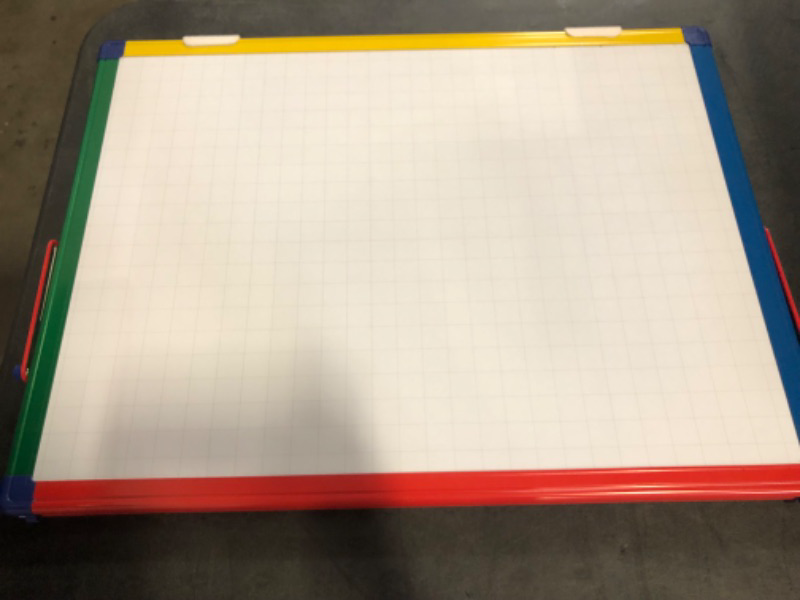 Photo 1 of *No Magnets or Markers* SWANCROWN Portable Dry Erase White Board for Kids, 16x12 inch Toddler Boy Girl Toys Magnetic Table top Whiteboard Small Double Sided Art Easel with 82Pcs Letter Magnets Magnetic Foldable Board