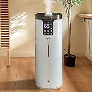 Photo 1 of Humidifiers for Home Large Room Wholehouse Humidifier 2000 sq. ft 4.2 Gal 16L, 360° Nozzles Cool Mist Ultrasonic, Top Fill Tower Humidifier for Office Greenhouse with Pipe, Night Light