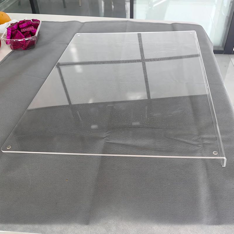 Photo 1 of Clear Acrylic Cutting Boards For Kitchen Counter with 1.2in Lip Household Transparent Vegetable Fruit Chopping Boards Non Slip Large Cutting Board for Kitchen Countertop