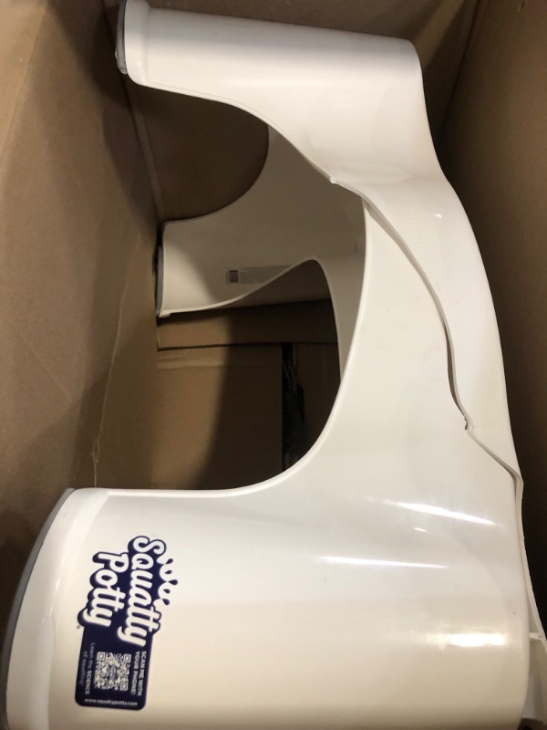 Photo 1 of Squatty Potty The Original Bathroom Toilet Stool Height, White, 9 Inch (Pack of 1)