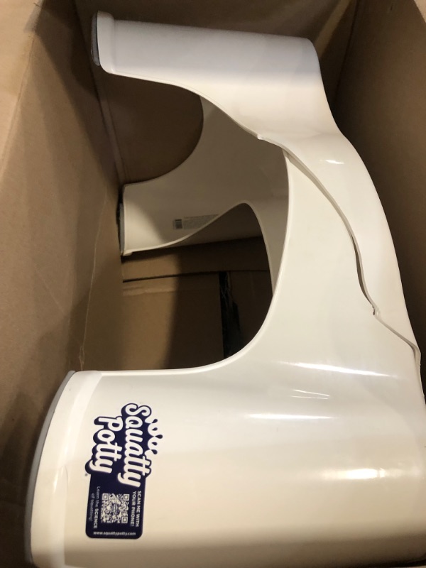Photo 1 of Squatty Potty The Original Bathroom Toilet Stool Height, White, 9 Inch (Pack of 1)