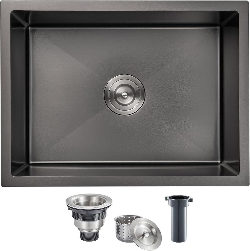 Photo 1 of Davivy 22"x18"x10" Undermount Kitchen Sink Black
