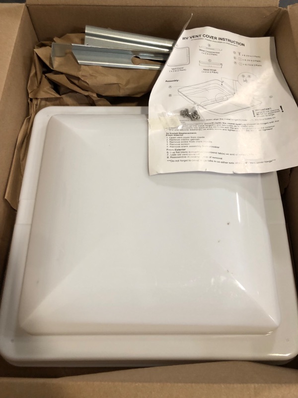 Photo 1 of RV Vent Cover 14" Roof Vent Lid for Universal RV, Trailer, Camper, Motorhome Roof Replacement Ceiling Vent Covers, Plastic Square Skylight Cover Liftable, 1 Pack White
Brand: Sporthfish