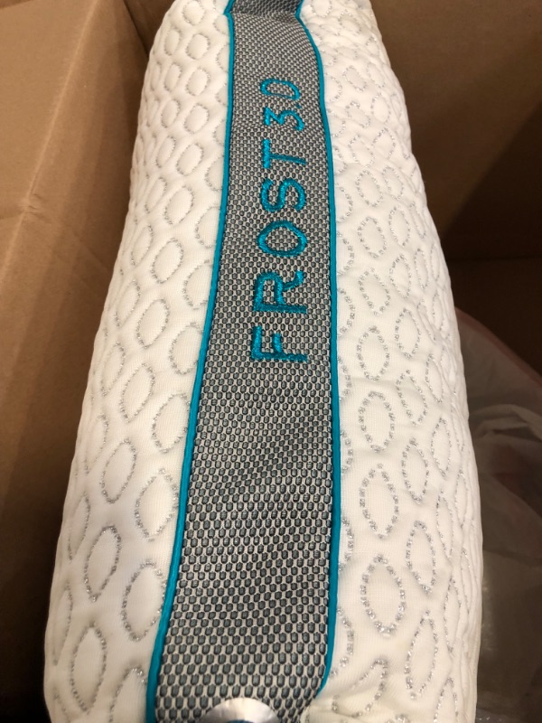 Photo 1 of Bedgear Frost Performance Pillow - Size 3.0 - Cooling Bed Pillow for Hot Sleepers - Medium Firmness Pillow for All Sleep Positions, Hypoallergenic, Washable & Removable Cover - 20" W x 26" L x 6.50" H