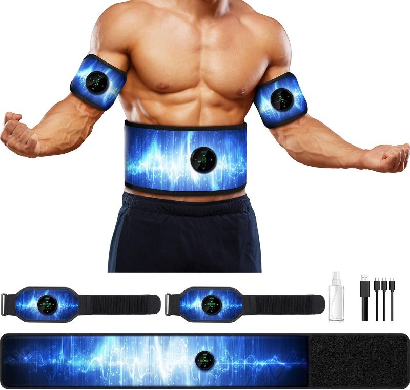 Photo 1 of SEALED** ABS Stimulator, Muscle Machine Workout Equipment, Ab Toning Belt Muscle Toner Fitness Training for Abdomen/Arm/Leg, Ab Trainer for Home Body Shape