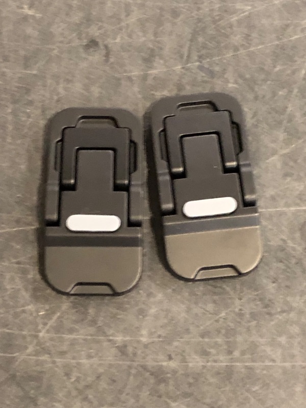 Photo 1 of Mini Portable Laptop Stand for Desk Computer Keyboard Stand - Zinc Alloy Keyboard Riser with 2 Adjustable Angles Foldable Invisible Laptop Riser for MacBook, Dell, HP, Lenovo and More, Black