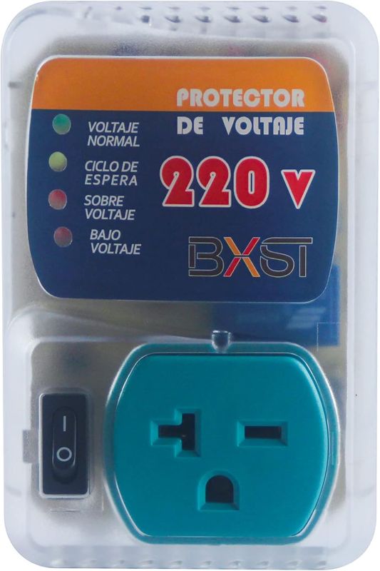 Photo 1 of BXST Refrigerator Surge Protector Single Outlet Voltage Surge Protector for Home Appliance 180S Delay Protection External Switch Adjustable Voltage Regulator 20A 220V 4400Watts