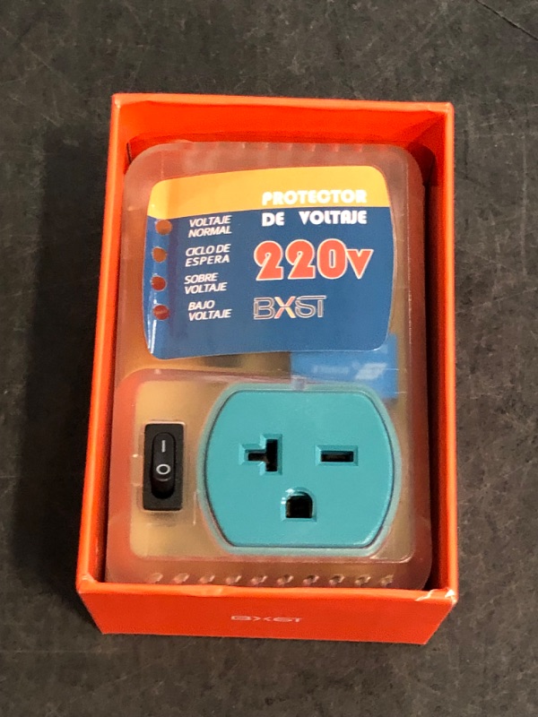 Photo 1 of BXST Refrigerator Surge Protector Single Outlet Voltage Surge Protector for Home Appliance 180S Delay Protection External Switch Adjustable Voltage Regulator 20A 220V 4400Watts