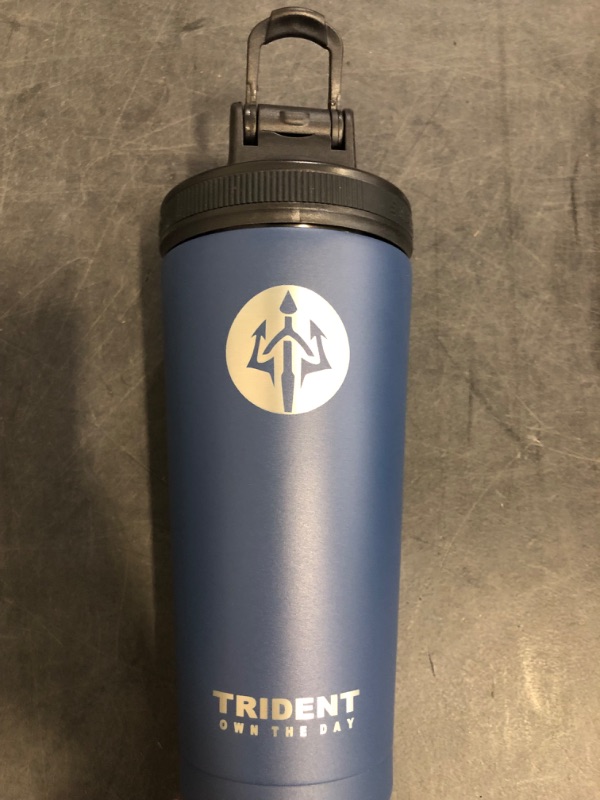 Photo 1 of Trident 26oz Insulated Shaker Bottle, Blue 