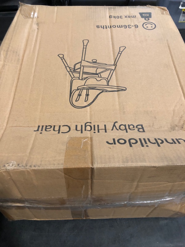 Photo 1 of 3-in1 Highchair, High Chairs for Babies and Toddlers,Convertible High Chair, Light Weight Portable High Chair, Adjustable Height and Movable Double Tray