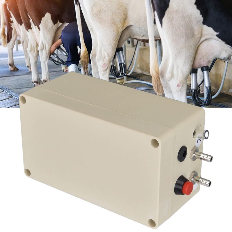Photo 1 of 12V Portable Milking Vacuum Pump Pulsation Milk Machine, Electric Milking Machine Accessory Milking Machine Parts Cow Milking Machine Parts, Electric Vacuum Pulsation Milker (US