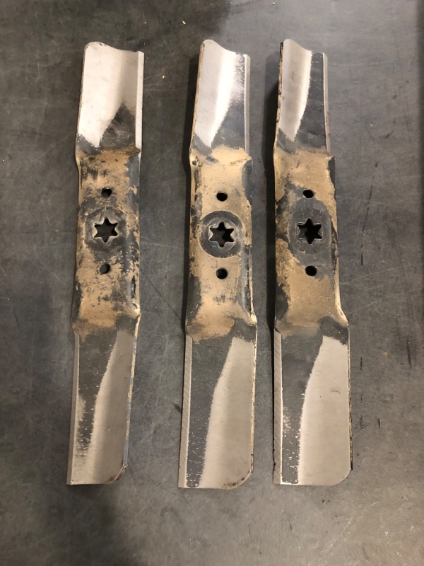 Photo 1 of 942-05056A Mower Blades Compatible with Cub-Cadet ZT1 54" Mower Deck, 742-05056A Blades Fit for Cub Cad et Craftsman Troy-Bilt RZT-L54 XT1 XT2 Lawn Mower, Replace 742-05056 942-05056, 3 Pack