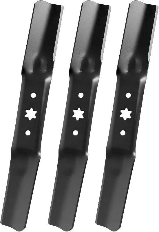 Photo 1 of 942-05056A Mower Blades Compatible with Cub-Cadet ZT1 54" Mower Deck, 742-05056A Blades Fit for Cub Cad et Craftsman Troy-Bilt RZT-L54 XT1 XT2 Lawn Mower, Replace 742-05056 942-05056, 3 Pack