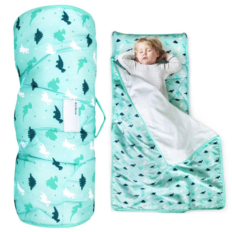 Photo 1 of Toddler Nap Mat with Pillow and Blanket 50" x 21" x 1.5", Nap Mat for Boys Girls Super Soft and Cozy, Kids Sleeping Bag for Preschool, Daycare, Toddler Sleeping Bag