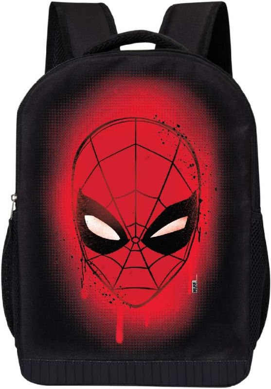 Photo 1 of Marvel COMICS CLASSIC SPIDERMAN BACKPACK BLACK SPIDERMAN 18 INCH AIR MESH PADDED BAG (Spiderman Face)