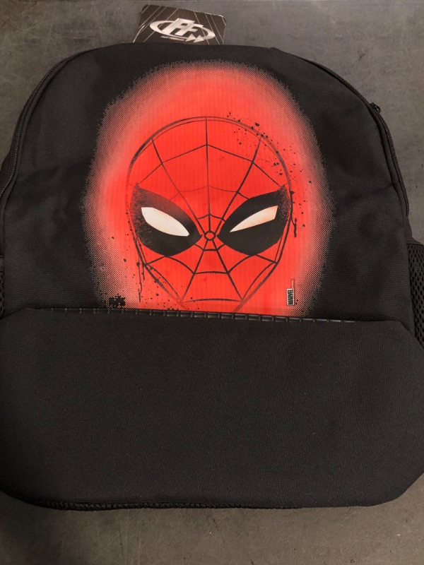Photo 1 of Marvel COMICS CLASSIC SPIDERMAN BACKPACK BLACK SPIDERMAN 18 INCH AIR MESH PADDED BAG (Spiderman Face)