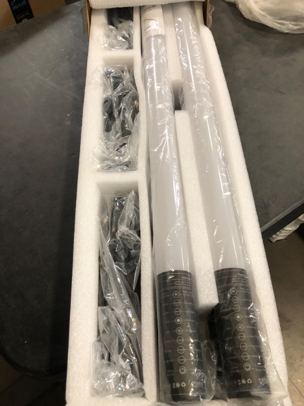 Photo 1 of 4Pack RGB Tube Light Bar(4FT) with Light Stand, Battery Powered LED Video Light Wand Stick for DJ Lighting, Dance Club and Photography Lighting