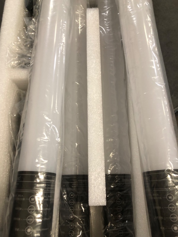 Photo 1 of 4Pack RGB Tube Light Bar(4FT) with Light Stand, Battery Powered LED Video Light Wand Stick for DJ Lighting, Dance Club and Photography Lighting