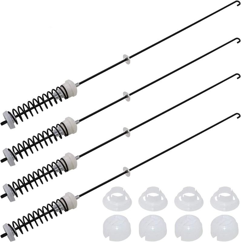 Photo 1 of ALLOY UPGRADED?W10780045 WTW4816FW2 NTW4516FW2 NTW4605EW0 NTW4516FW1 WTW4800BQ1 Washer Suspension Rods Kit 4 Pcs by Beaquicy-Washer Parts for Whirlpool Kenmore Suspension Rods RTW4516FW1,11020102310