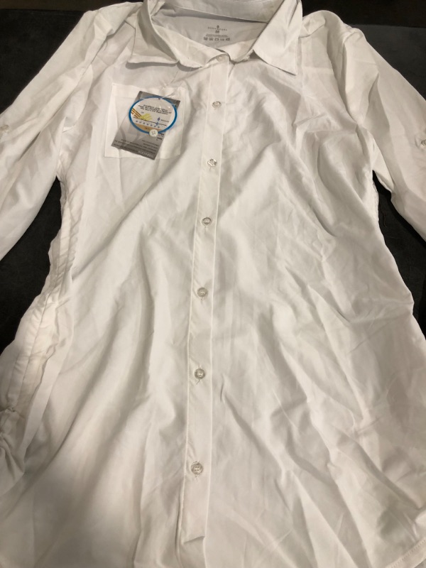Photo 1 of Size M SoothFeel Women's Long Sleeve Button Down Shirt - Summer Essential Office & Casual Top