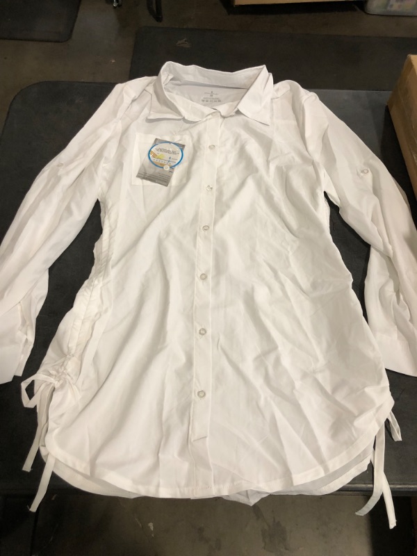 Photo 1 of Size M SoothFeel Women's Long Sleeve Button Down Shirt - Summer Essential Office & Casual Top