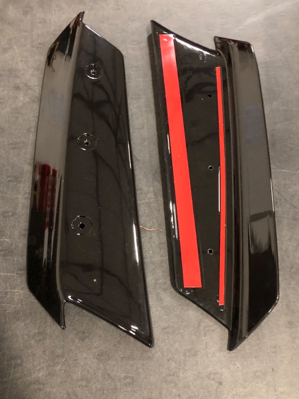 Photo 1 of Missing Screws** Etesan Upgrade Rear Spoiler Wickers Fit for Corvette C8 z51 2020 2021 2022 2023 2024 Double Sided Glossy Black 