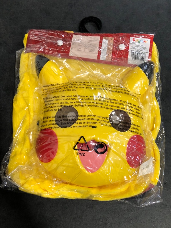 Photo 1 of Size S Pokémon Pikachu Classic Costume for Kids, Yellow Jumpsuit - S