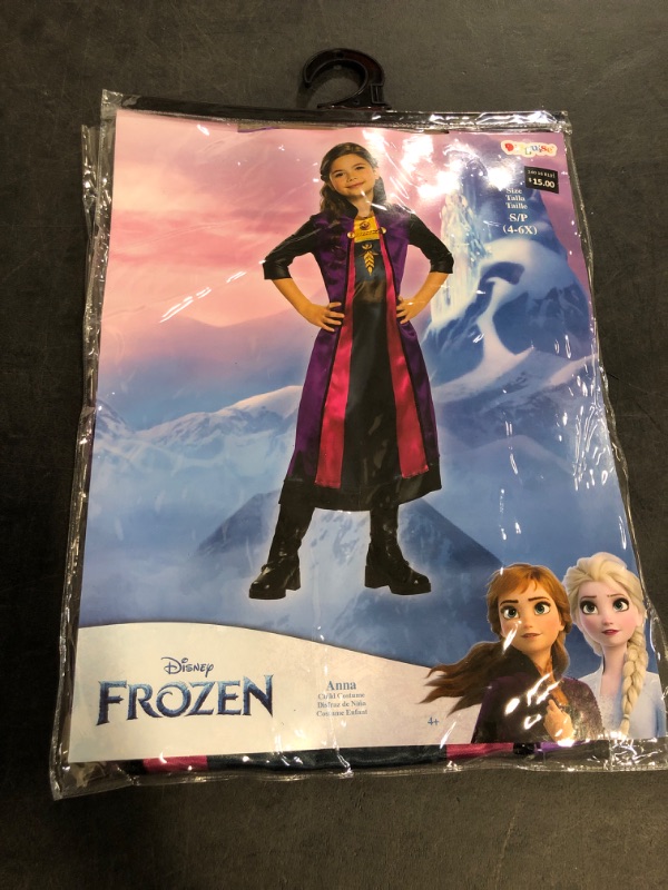 Photo 1 of Size S(4-6X) Disguise Disney Kids Frozen Anna Halloween Costume S/P Small (4-6X)