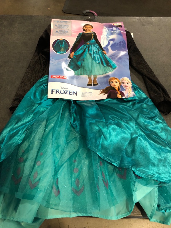 Photo 1 of Size S (3-4T) Kids' Deluxe Disney Frozen 2 Queen Anna Halloween Costume Dress
