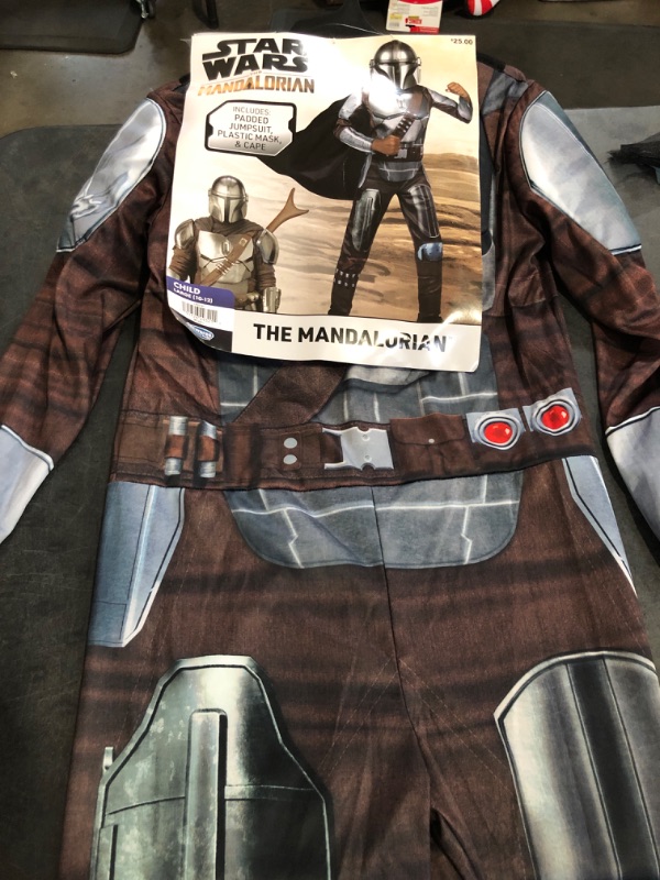 Photo 1 of Size L Kids Star Wars Mandalorian Halloween Costume Muscle Jumpsuit