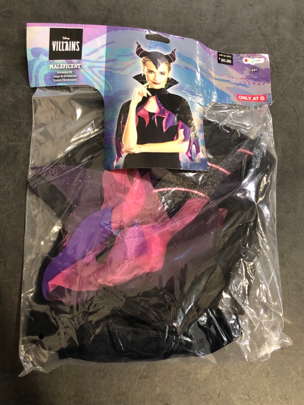 Photo 1 of Adult Disney Maleficent Halloween Costume Accessory Kit 