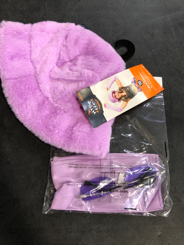 Photo 1 of New Hyde and Eek 90s Rave Hat, Sleeves, Glasses. Costume, Dress up, OSFM Purple