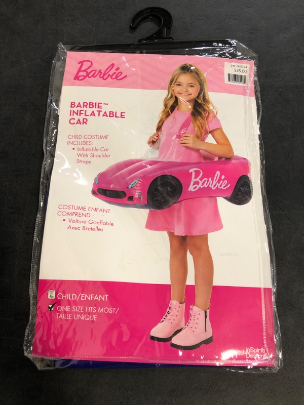 Photo 1 of O/S InSpirit Designs Kids Inflatable Barbie Car Costume, One Size