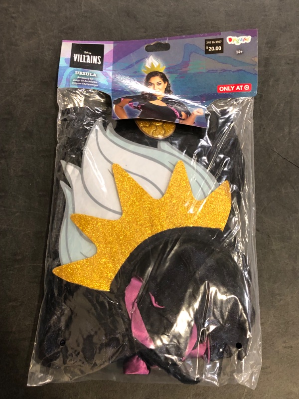Photo 1 of Womens Disney Little Mermaid URSALA Halloween Costume Kit 