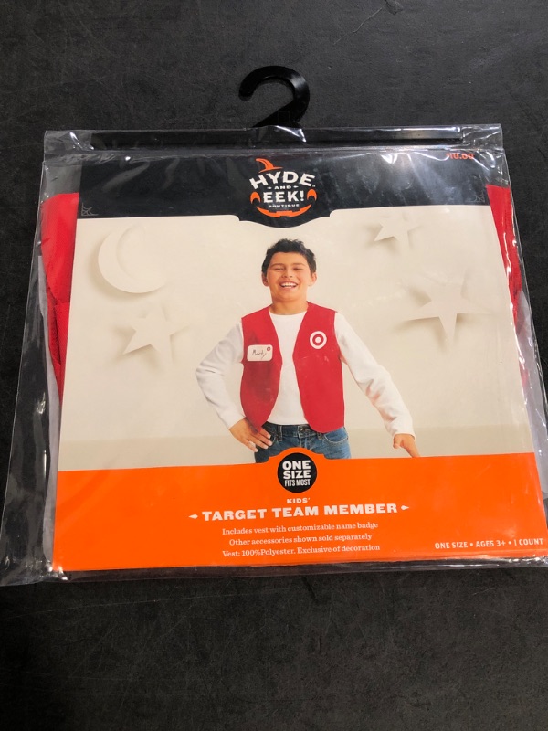 Photo 1 of O/S Kids Target Employee Halloween Costume Vest XS - Hyde  EEK! Boutique
