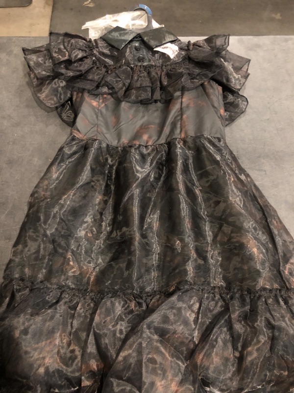 Photo 1 of Size L Kids Wednesday Nevermore Academy Raven Dance Dress, The Addams Family 