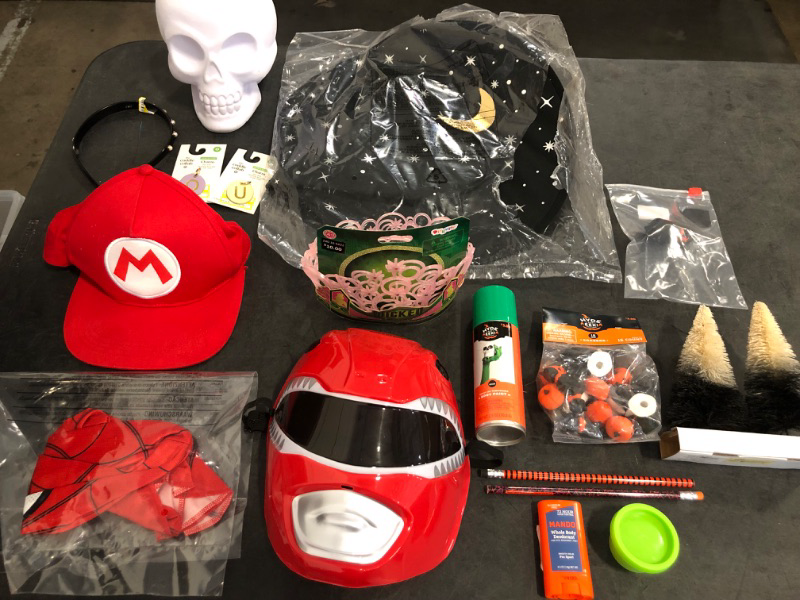 Photo 1 of 16 Halloween Mixed Bundle Box, Mixed with Costume Accessories, Decor, and Treat Bag Items 