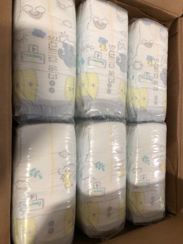 Photo 1 of Pampers Baby Diapers - Swaddlers - Size 4, 150 Count, Ultra Absorbent Disposable Infant Diaper