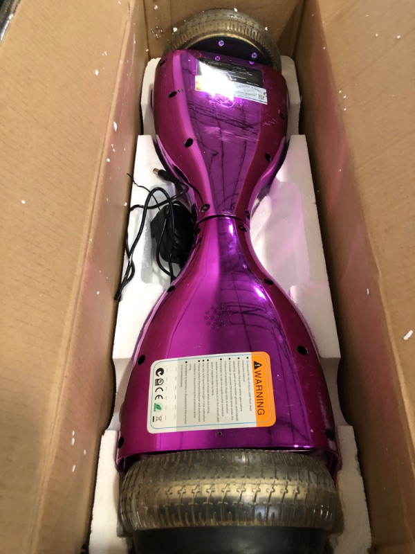 Photo 1 of Hoverboard Certified HS2.01 Bluetooth Flash Wheel with LED Light Self Balancing Wheel Electric Scooter