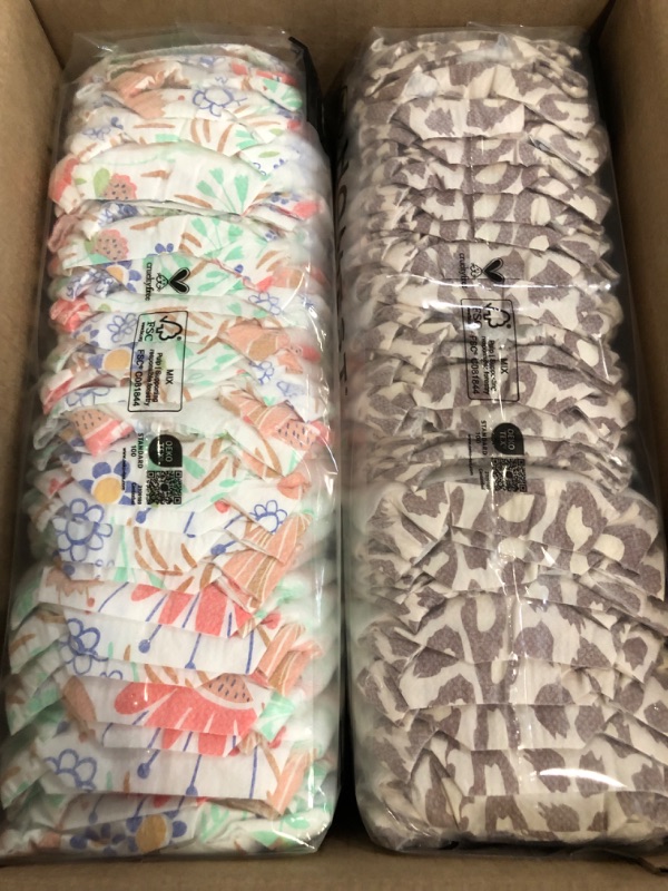 Photo 1 of The Honest Company Clean Conscious Diapers for Sensitive Skin | Up to 100% Leakproof | Hypoallergenic, Fragrance Free | Girl Prints | Club Box, Size 3 (16-28 lbs), 62 Count (Prints May Vary)