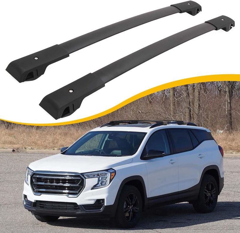 Photo 1 of Cross Bars Roof Rack Fit for GMC Terrain 2018 2019 2020 2021 2022 2023 2024 Luggage Rack Crossbar Cargo Carrier with Side Rails