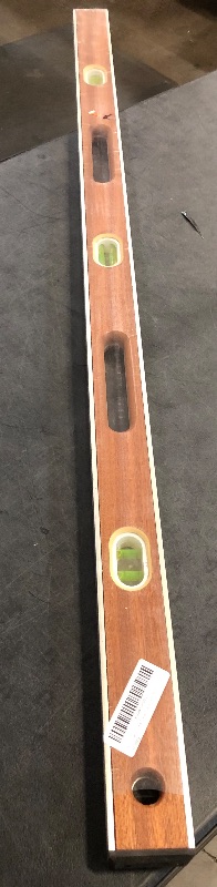 Photo 1 of Sands Level & Tool SLMA48 48-Inch Professional Mahogany I-Beam Level, Mahogany