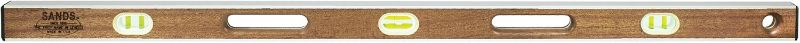 Photo 1 of Sands Level & Tool SLMA48 48-Inch Professional Mahogany I-Beam Level, Mahogany