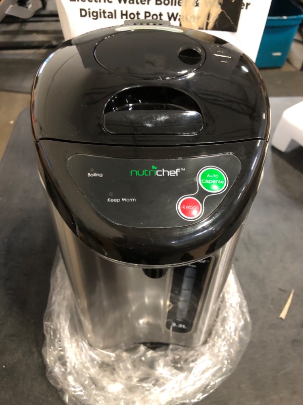 Photo 1 of NutriChefKitchen Hot Water Urn Pot Insulated Stainless Steel,Auto & Manual Dispense,Auto Boiler,Safety Lock Shutoff 3.38 QT /3.2L - Auto Boiler Shut Off -One size