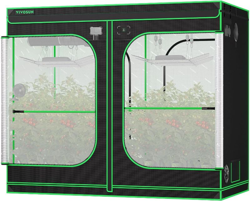 Photo 1 of 48"x 24"x 60" 600D Indoor Mylar Hydroponics Plant Greenhouse Plant Grow Tent
