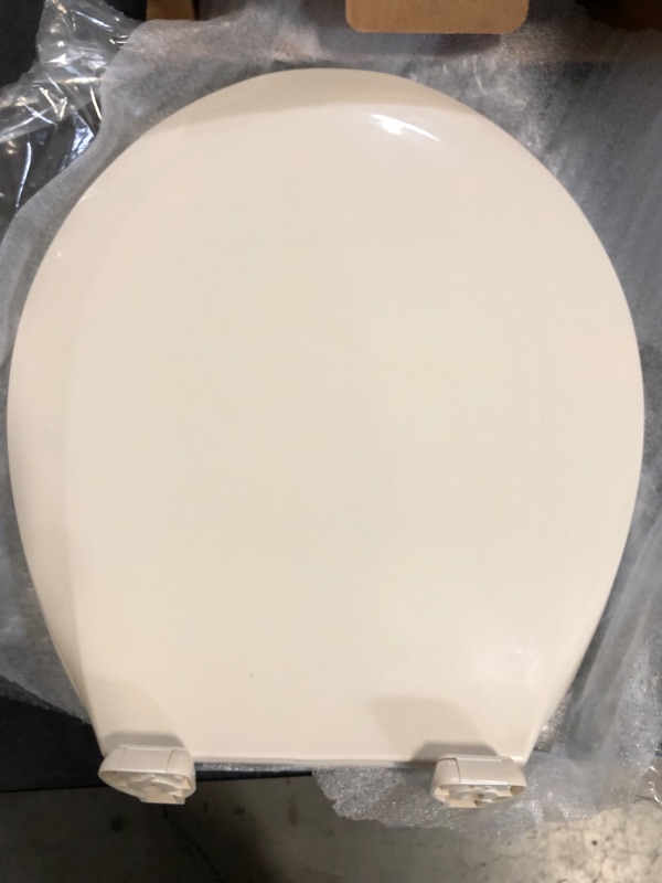Photo 1 of Centoco 1200-106 Round Plastic Toilet Seat, Standard Economy Model, Light Weight Residential, Bone
