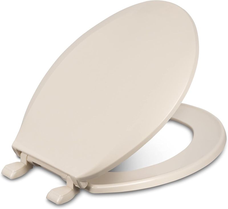 Photo 1 of Centoco 1200-106 Round Plastic Toilet Seat, Standard Economy Model, Light Weight Residential, Bone