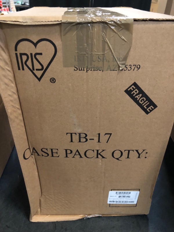 Photo 1 of IRIS USA 19 Qt Stackable Plastic Storage Bins with Lids, 6 Pack - BPA-Free, Made in USA - See-Through Organizing Solution, Latches, Durable Nestable Containers, Secure Pull Handle - Clear