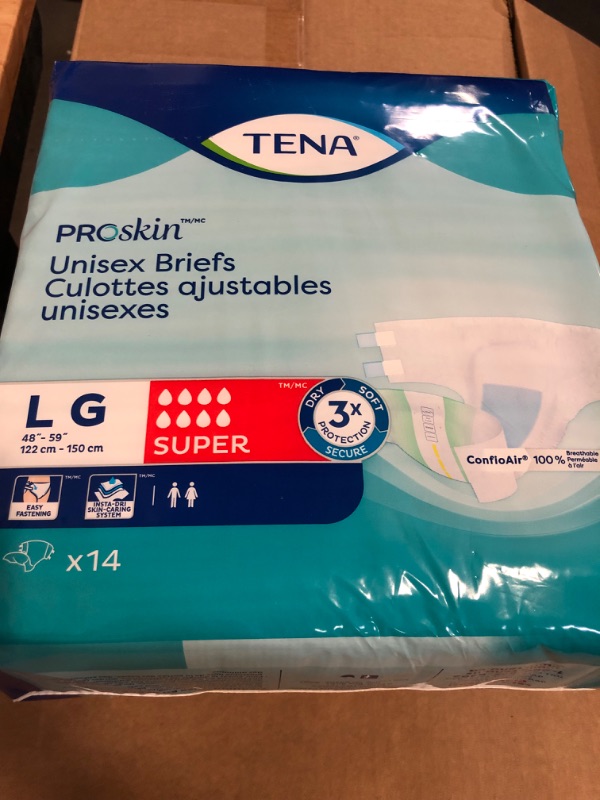 Photo 1 of TENA ProSkin Unisex Adult Diapers with Tabs, Maximum Absorbency, Large, 14 ct